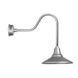 20" Calla LED Barn Light with Sleek Arm in Galvanized Silver