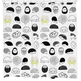 Sharp Shirter 20 Hedgehogs Shower Curtain