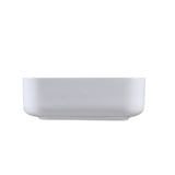 20 Inch Bathroom Rectangular Vessel Sink Above Counter Porcelain Ceramic Top Mount Art Basin With Matching Pop-up Drain