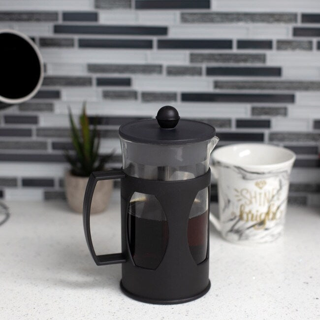 20 Oz. Glass French Press Coffee Tea Maker, Black