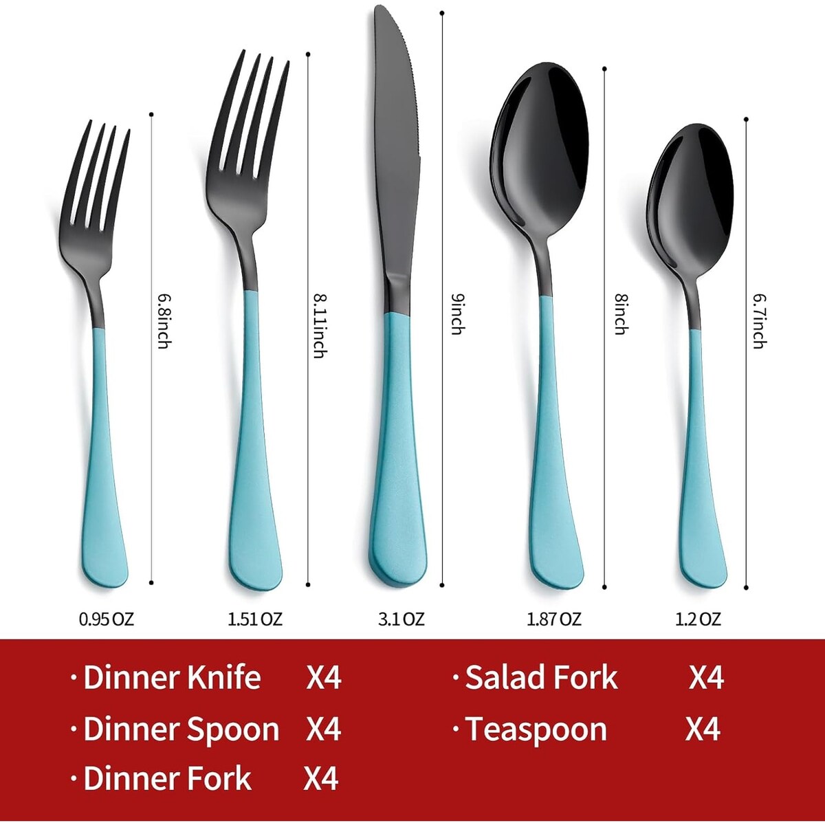 20 Piece 18/0 Stainless Steel Flatware Set
