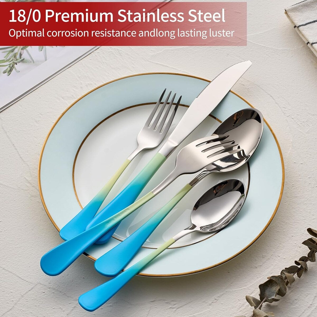 20 Piece 18/0 Stainless Steel Flatware Set