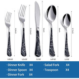 20 Piece 18/0 Stainless Steel Flatware Set
