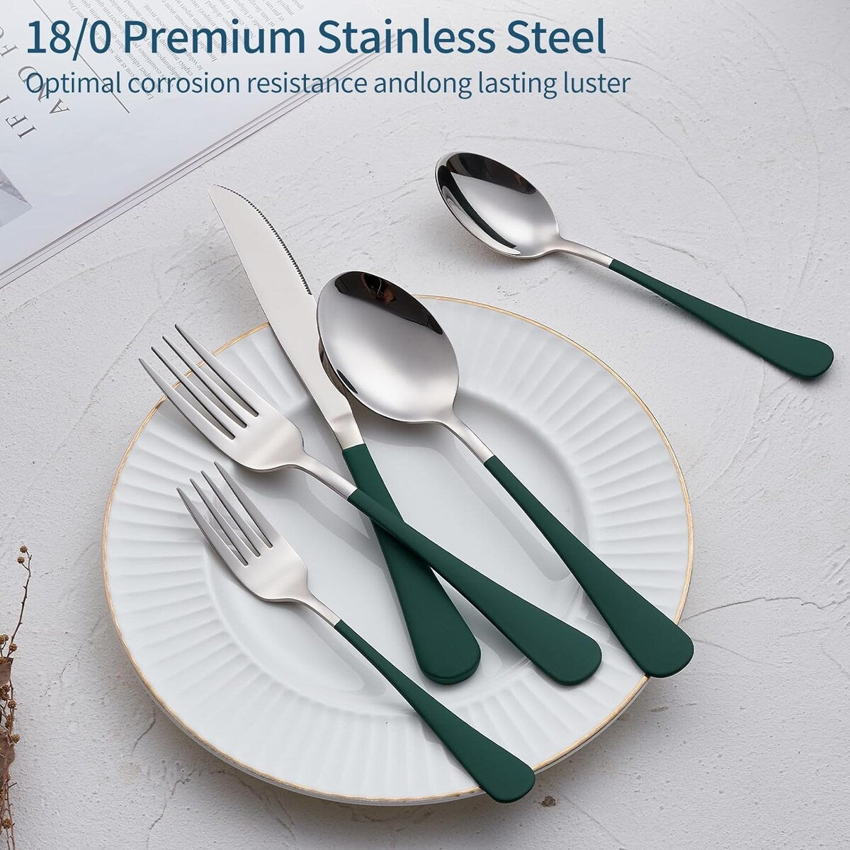20 Piece 18/0 Stainless Steel Flatware Set
