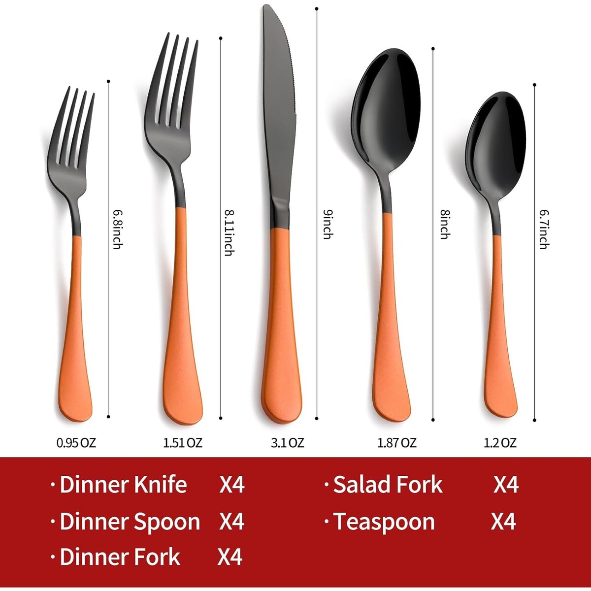 20 Piece 18/0 Stainless Steel Flatware Set
