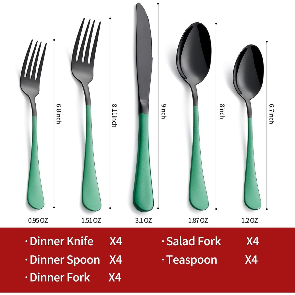 20 Piece 18/0 Stainless Steel Flatware Set