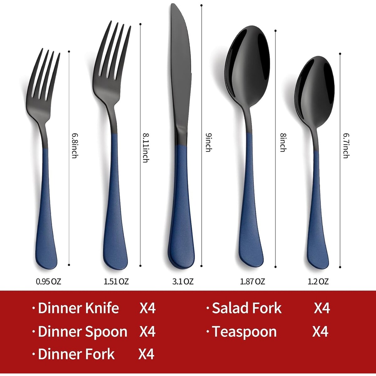 20 Piece 18/0 Stainless Steel Flatware Set