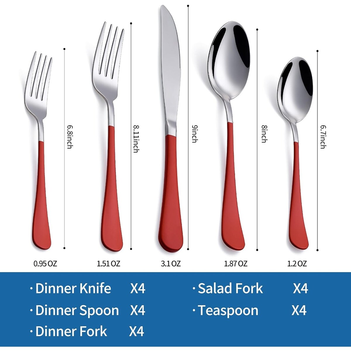 20 Piece 18/0 Stainless Steel Flatware Set