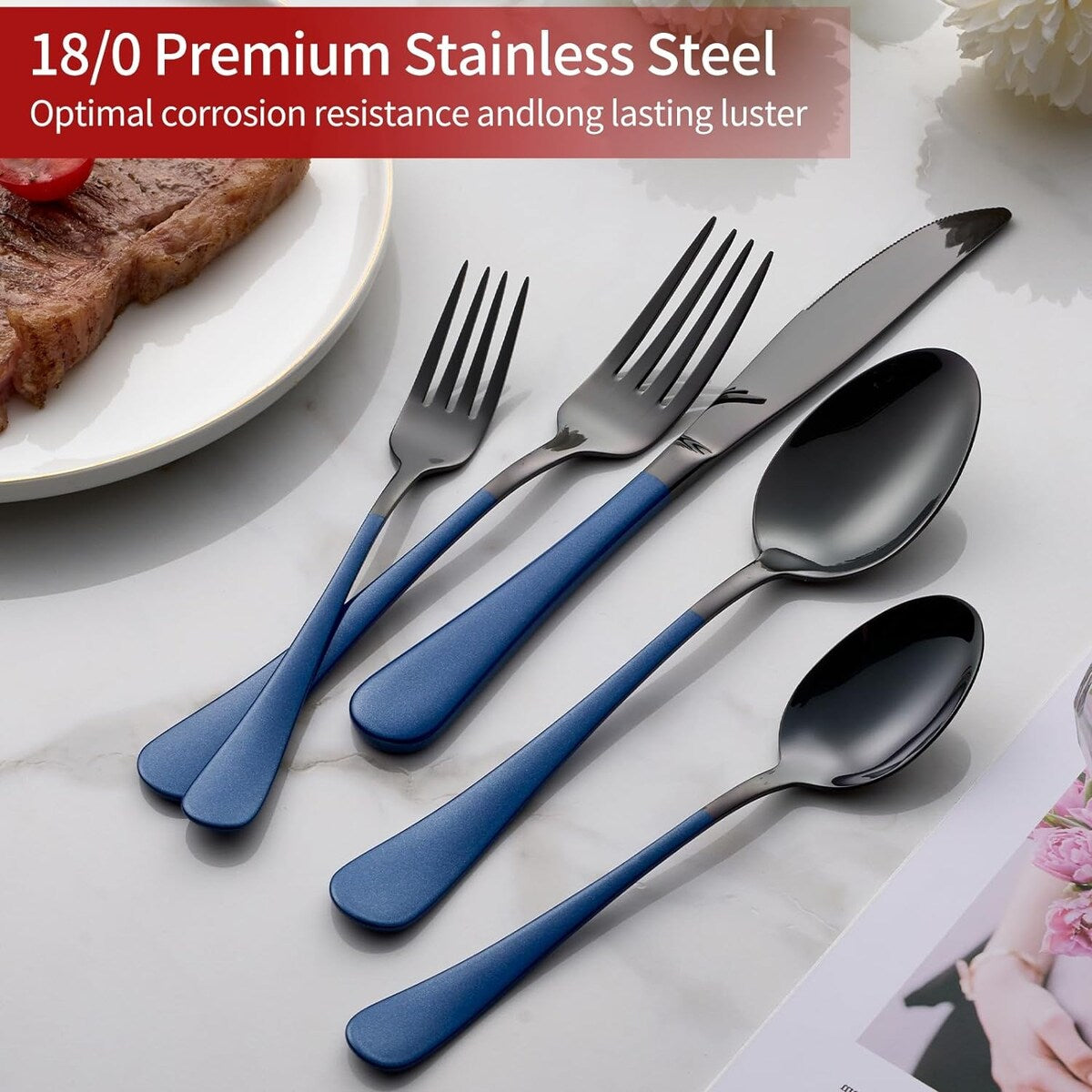 20 Piece 18/0 Stainless Steel Flatware Set
