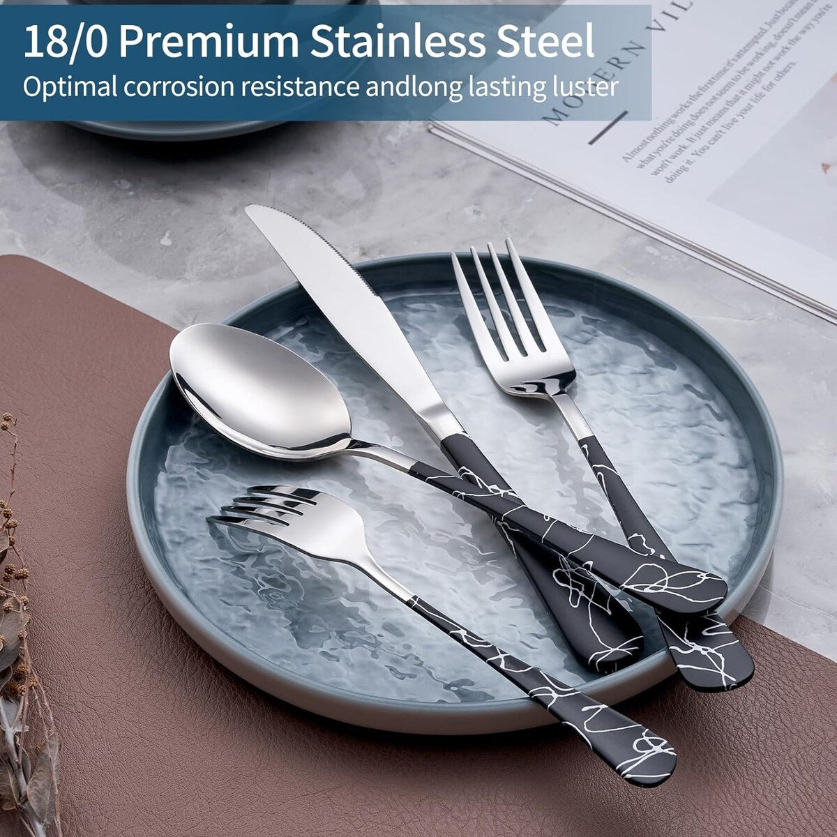 20 Piece 18/0 Stainless Steel Flatware Set
