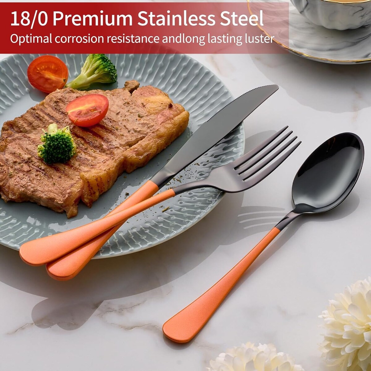 20 Piece 18/0 Stainless Steel Flatware Set