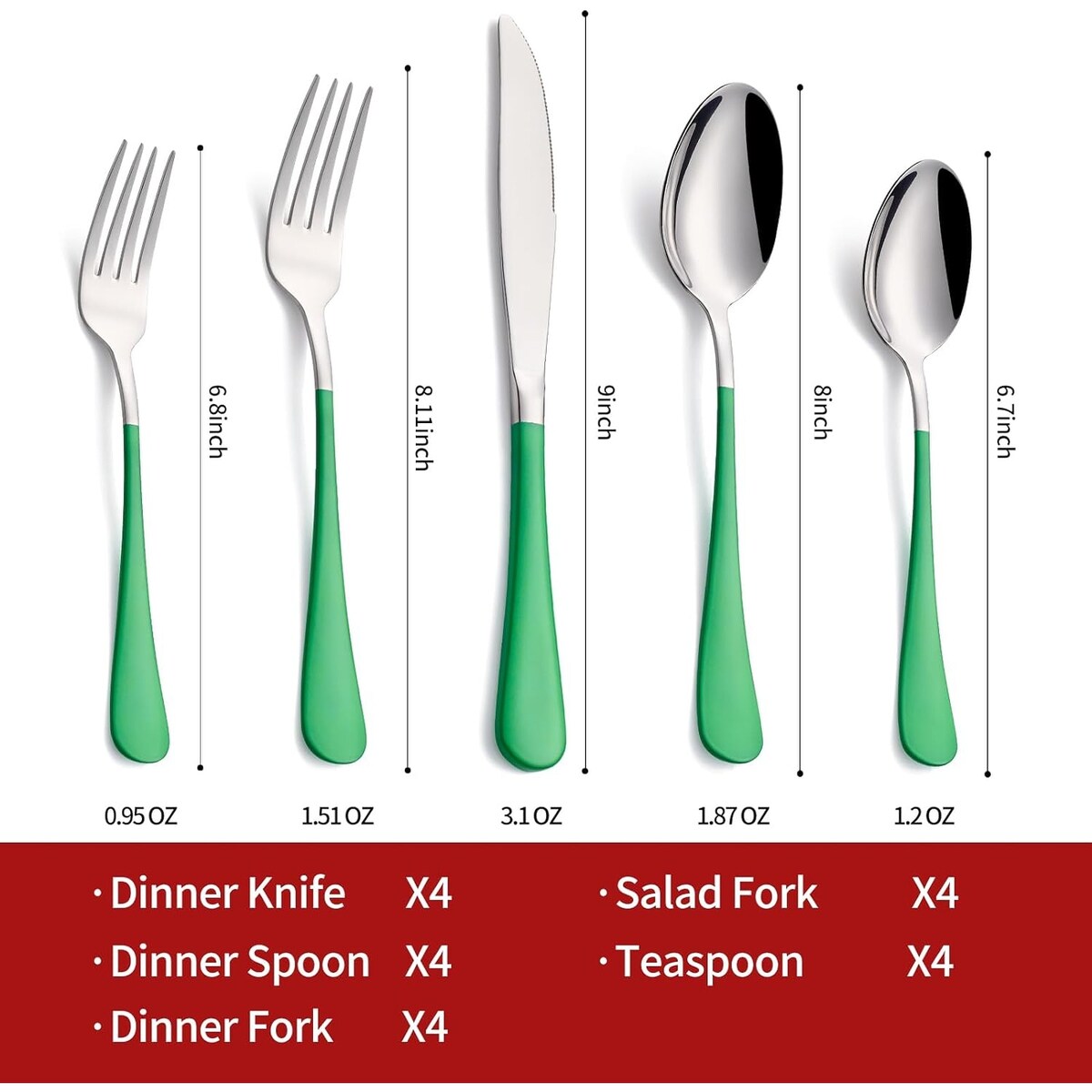 20 Piece 18/0 Stainless Steel Flatware Set