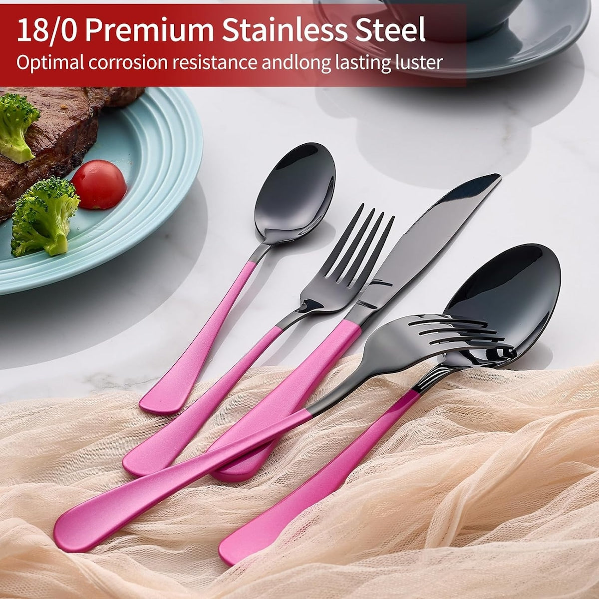 20 Piece 18/0 Stainless Steel Flatware Set