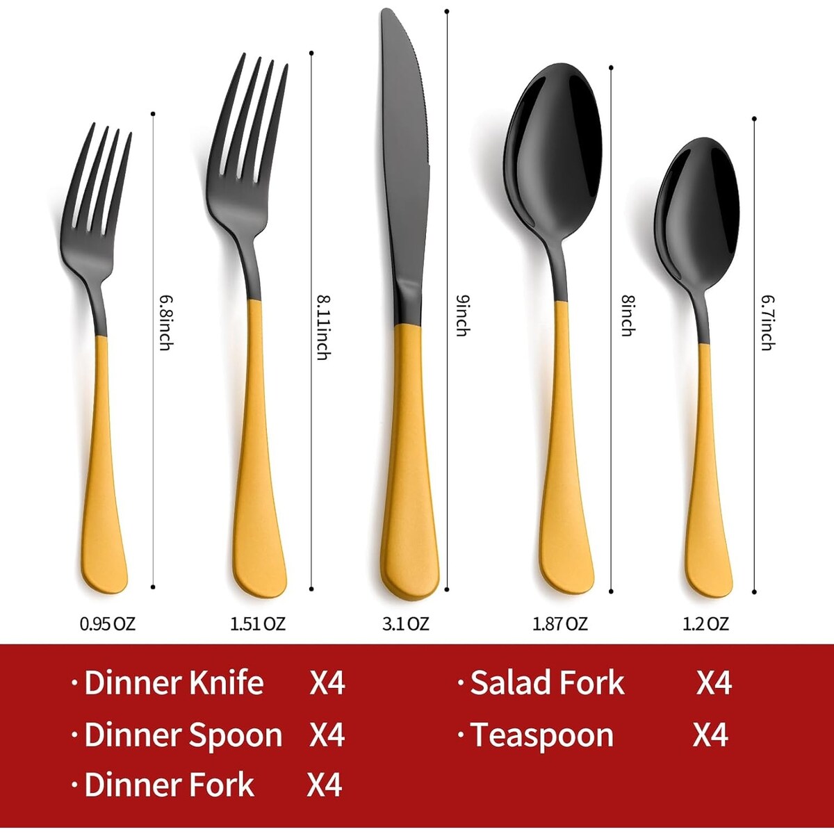 20 Piece 18/0 Stainless Steel Flatware Set