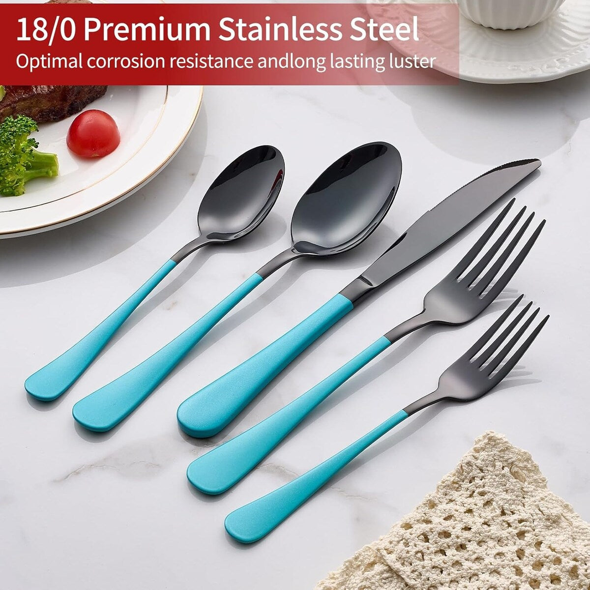 20 Piece 18/0 Stainless Steel Flatware Set