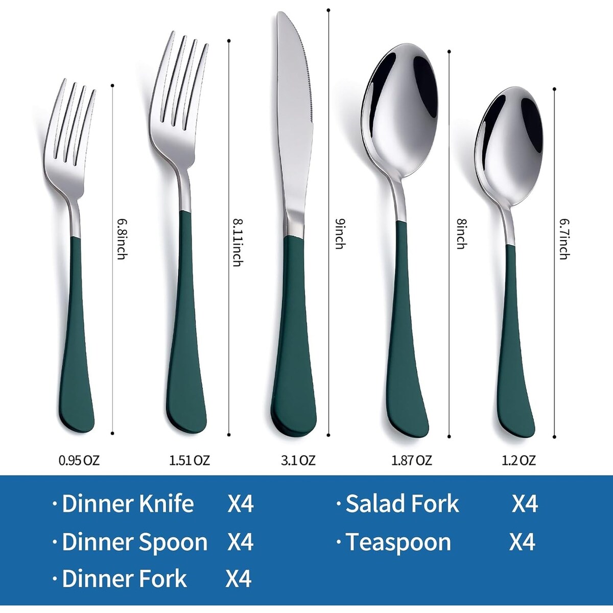 20 Piece 18/0 Stainless Steel Flatware Set