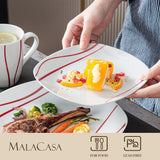 VEWEET 20-Piece White Porcelain Dinnerware Set (Service for 4)