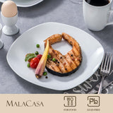 VEWEET 20-Piece White Porcelain Dinnerware Set (Service for 4)