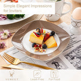 VEWEET 20-Piece White Porcelain Dinnerware Set (Service for 4)