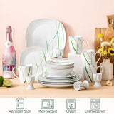 VEWEET 20-Piece White Porcelain Dinnerware Set (Service for 4)