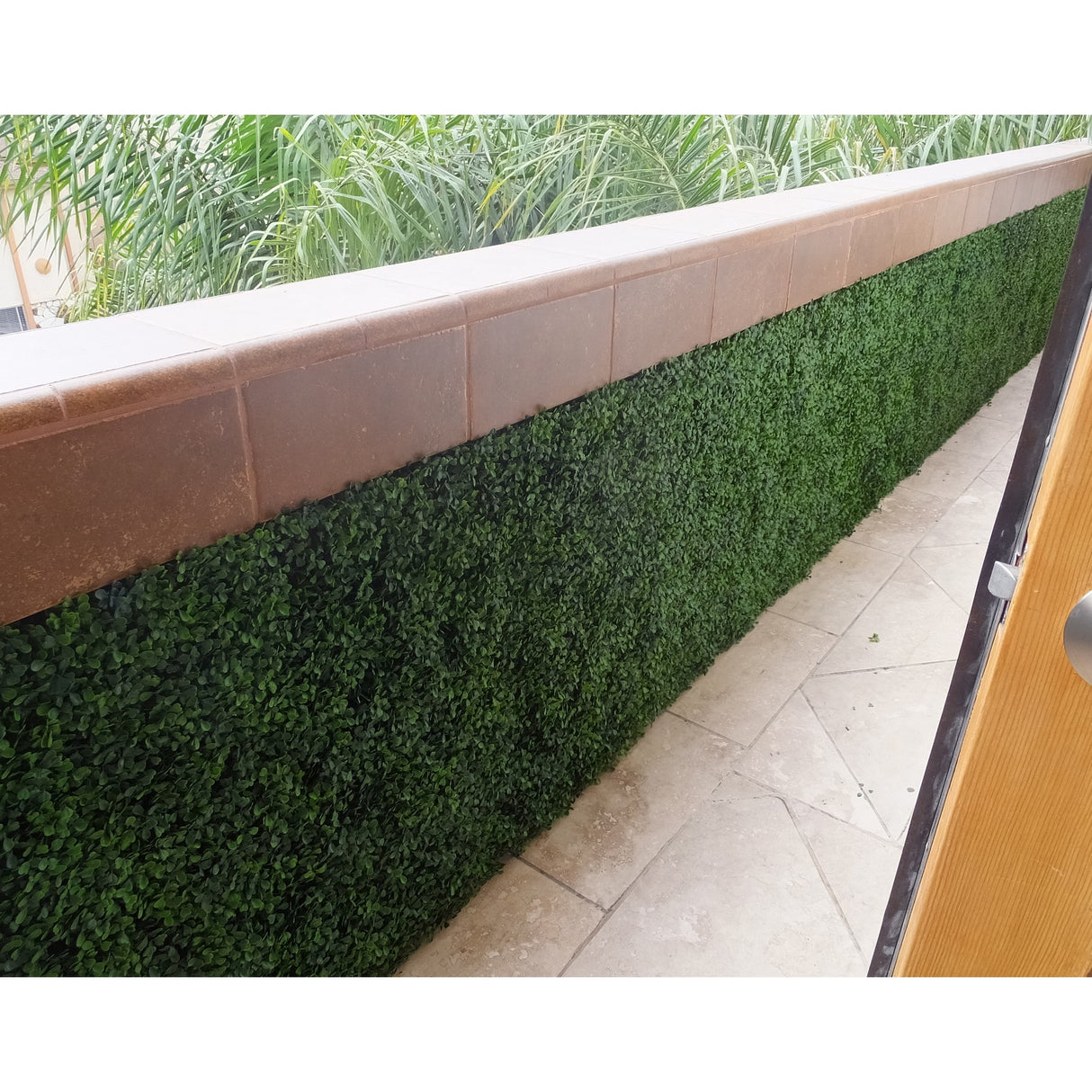 20 in x 20 in Artificial Boxwood Hedge for Outdoor Patio/Deck Privacy - Set of 8pc - Set of 8pc