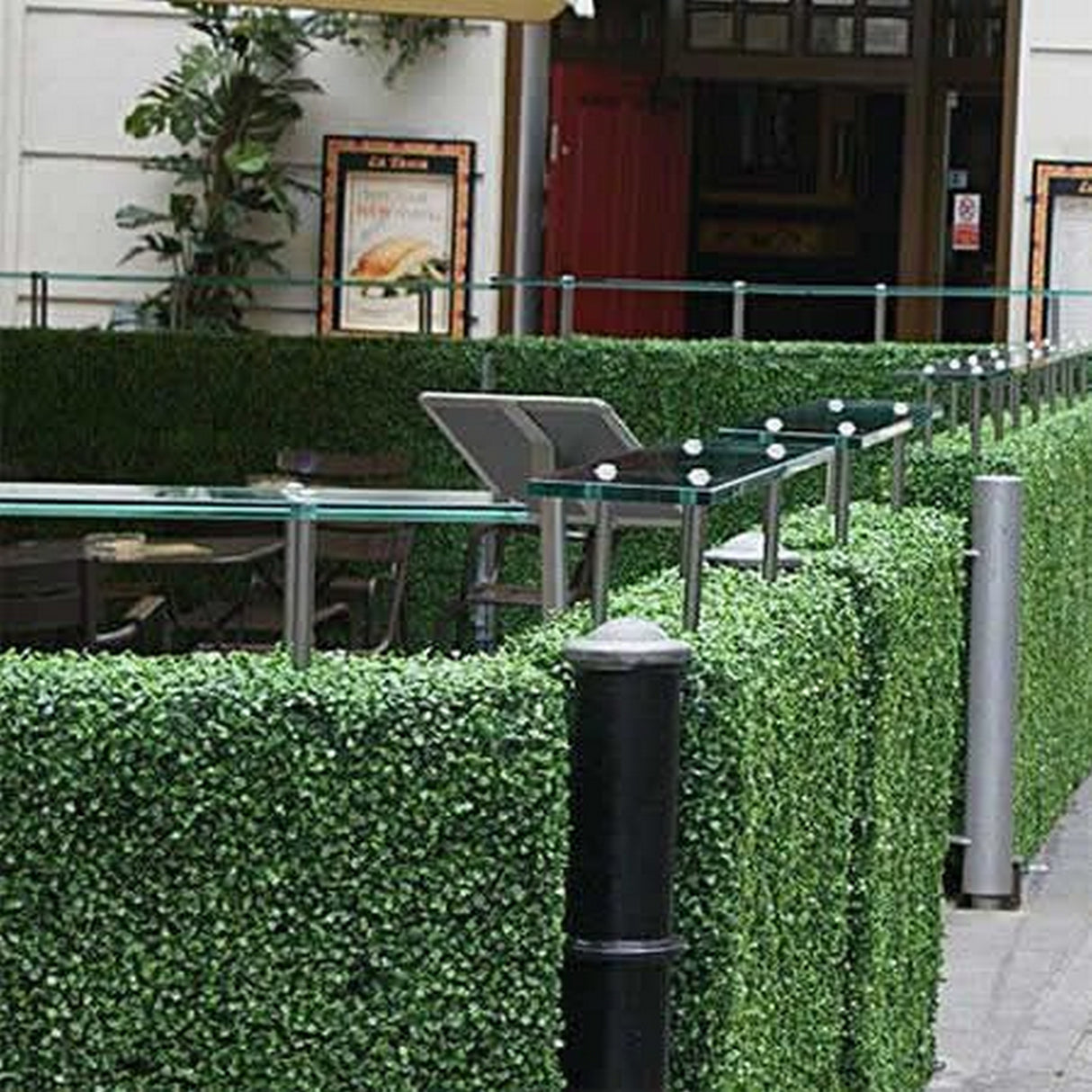 20 in x 20 in Artificial Boxwood Hedge for Outdoor Patio/Deck Privacy - Set of 8pc - Set of 8pc
