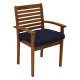 Indoor/Outdoor Polyester Solid Chair Cushion - 20 x 19