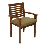 Indoor/Outdoor Polyester Solid Chair Cushion - 20 x 19