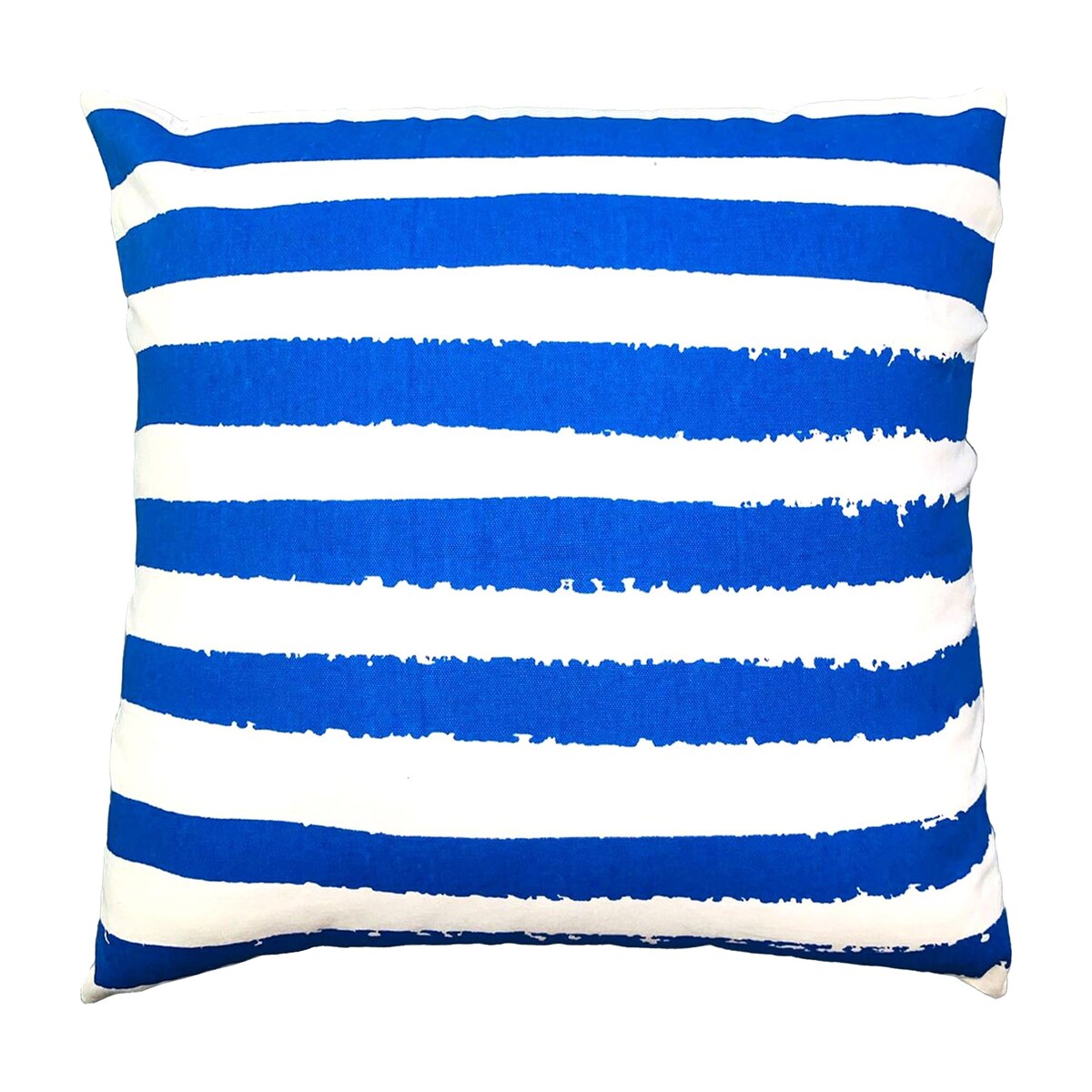 20 x 20 Modern Square Cotton Throw Pillow Printed Stripe Pattern