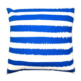 20 x 20 Modern Square Cotton Throw Pillow Printed Stripe Pattern