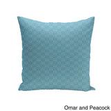 Square 20-inch Square Pattern Geometric Decorative Throw Pillow