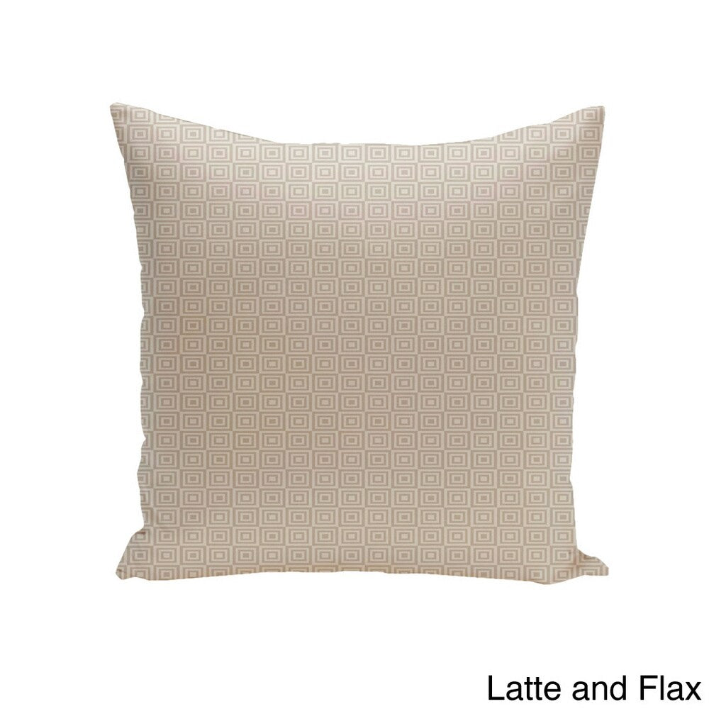 Square 20-inch Square Pattern Geometric Decorative Throw Pillow