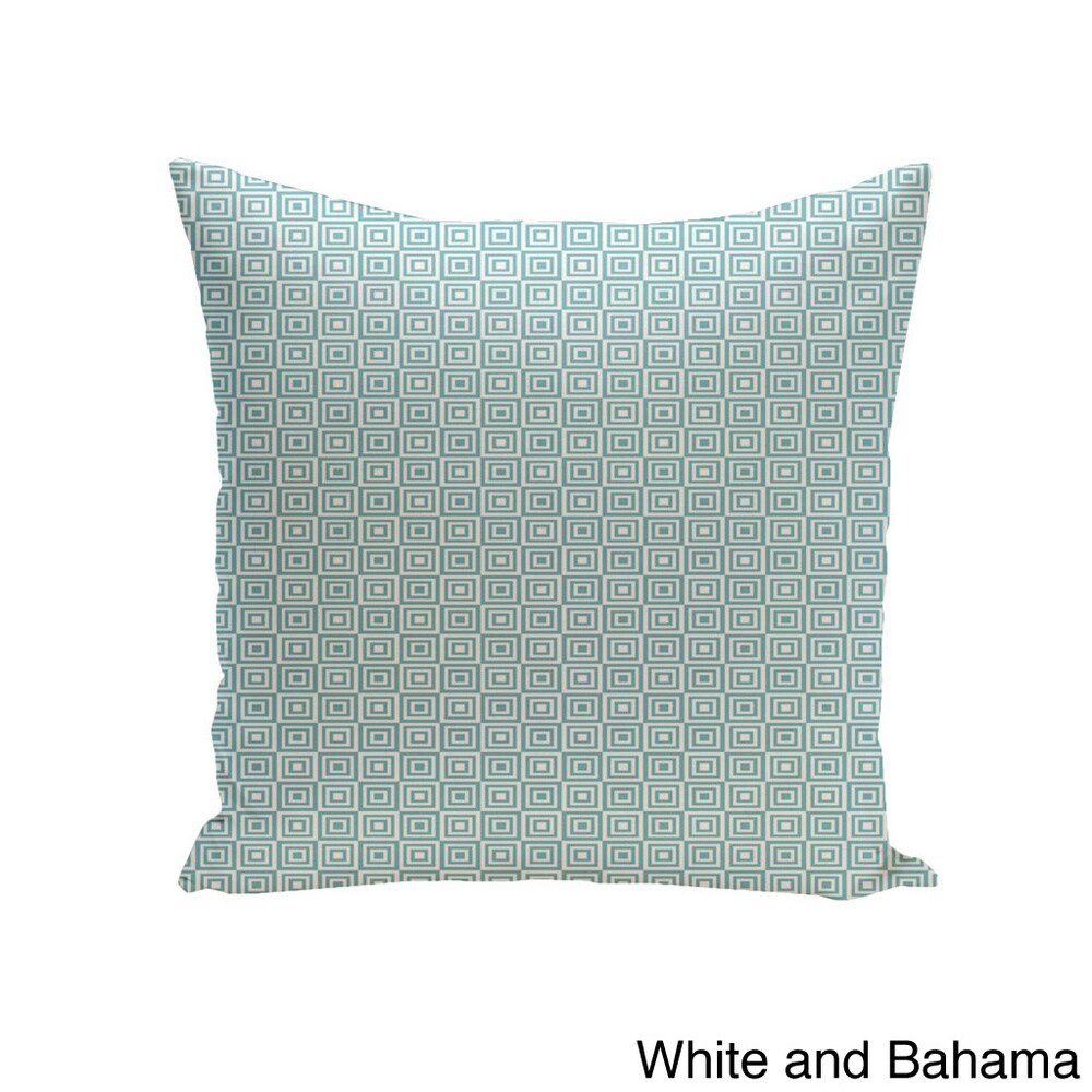 Square 20-inch Square Pattern Geometric Decorative Throw Pillow