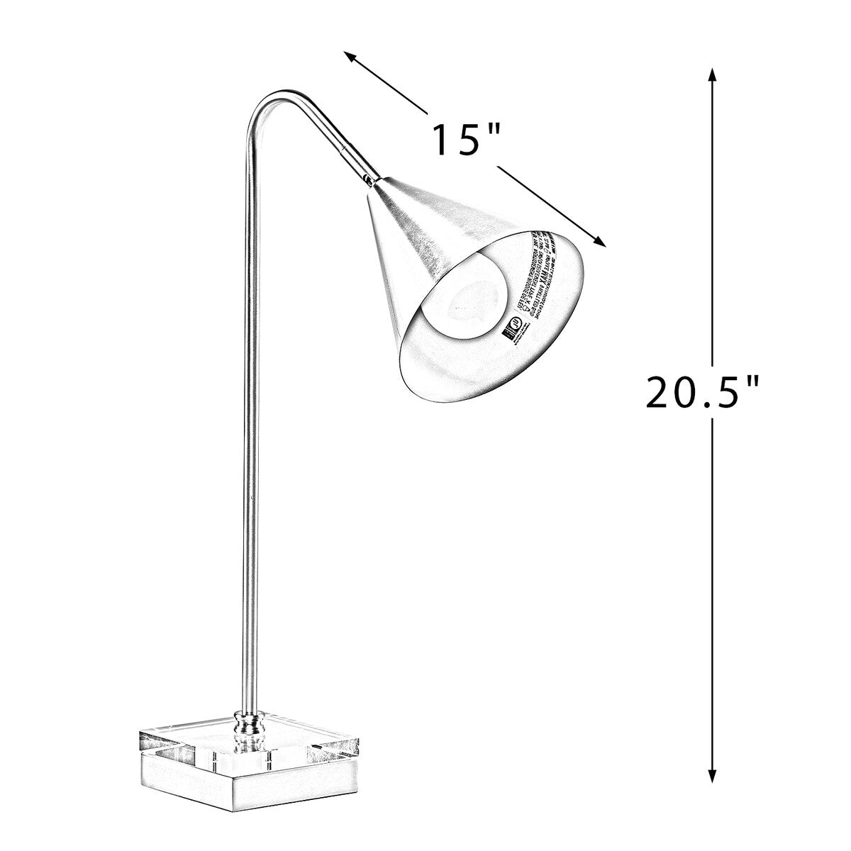 20.5" Modern LED Desk Lamp