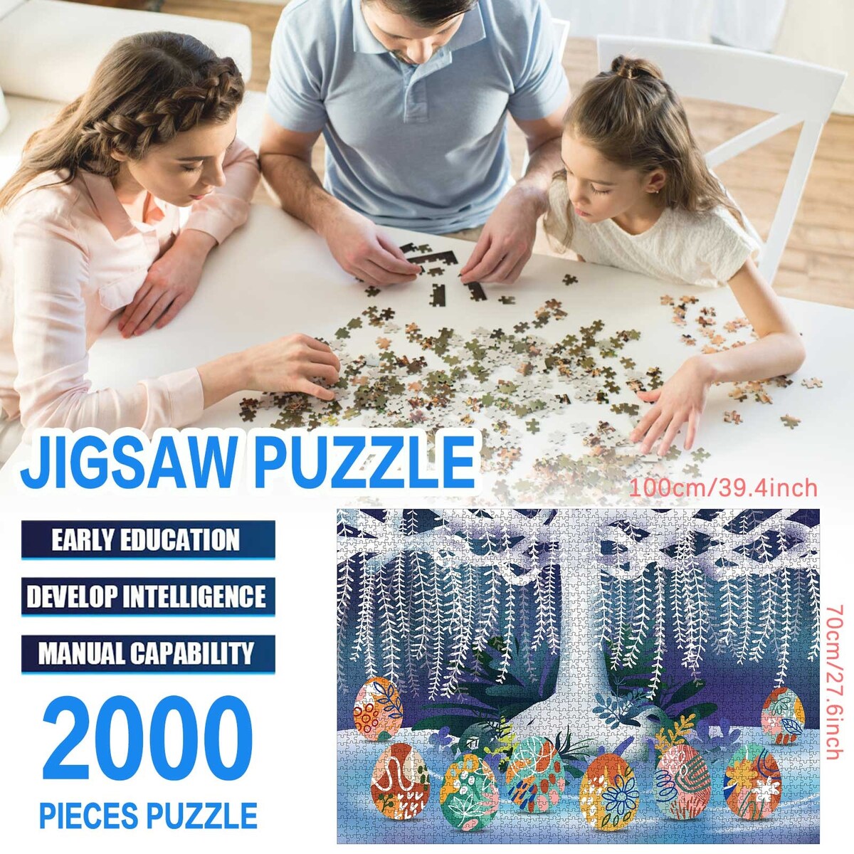 2000 Pcs Adult And Ahildren's Intellectual Development Puzzle Toy Holiday Gift lovely Pattern Puzzle