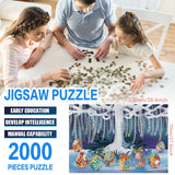 2000 Pcs Adult And Ahildren's Intellectual Development Puzzle Toy Holiday Gift lovely Pattern Puzzle