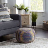 20X14 Townes Round Jute Pouf
