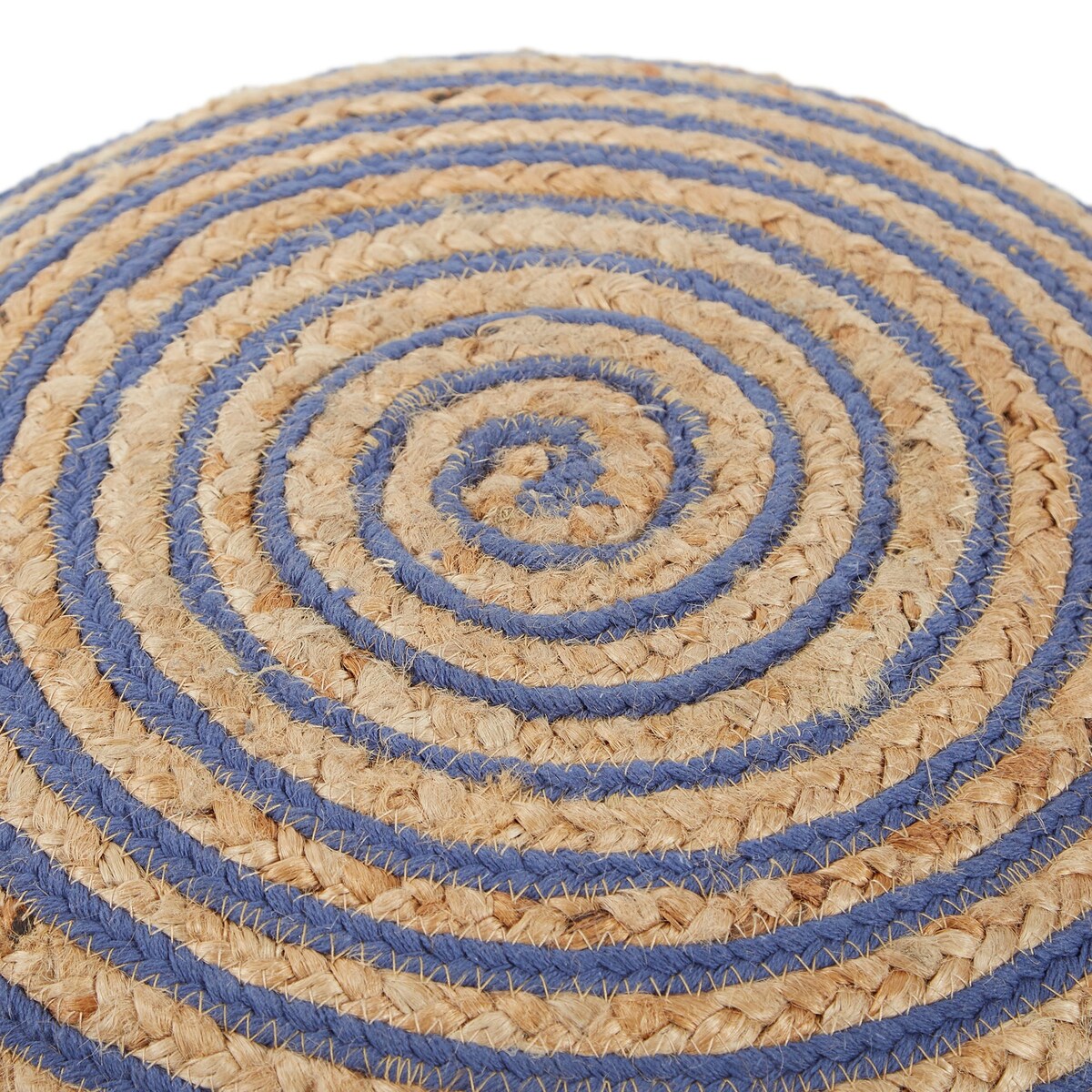 20X14 Townes Round Jute Pouf