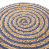 20X14 Townes Round Jute Pouf