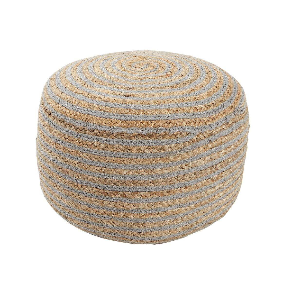 20X14 Townes Round Jute Pouf