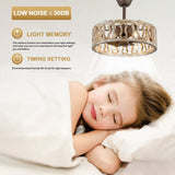 20" Antique Ceiling Fan Light, Steel Frame with Rustic Finish, Solid Wood Shade with Aged Finish, Remote Control
