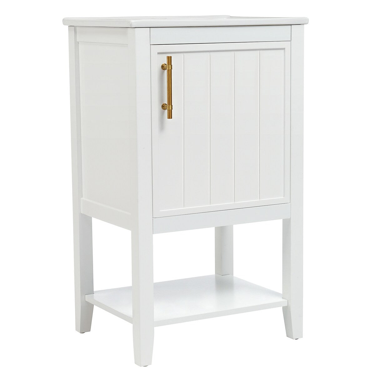 20" Bathroom Vanity with Sink, Bathroom Cabinet with Soft Closing Door