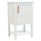 20" Bathroom Vanity with Sink, Bathroom Cabinet with Soft Closing Door