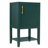 20" Bathroom Vanity with Sink, Bathroom Cabinet with Soft Closing Door