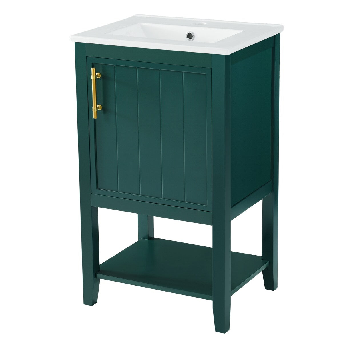 20" Bathroom Vanity with Sink, Bathroom Cabinet with Soft Closing Door