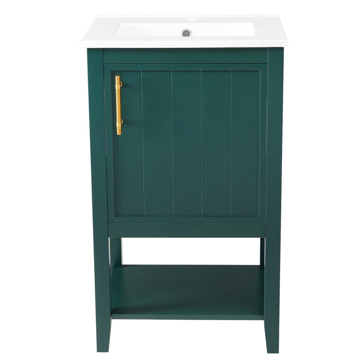 20" Bathroom Vanity with Sink, Bathroom Cabinet with Soft Closing Door