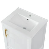 20" Bathroom Vanity with Sink, Bathroom Cabinet with Soft Closing Door
