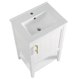 20" Bathroom Vanity with Sink, Bathroom Cabinet with Soft Closing Door