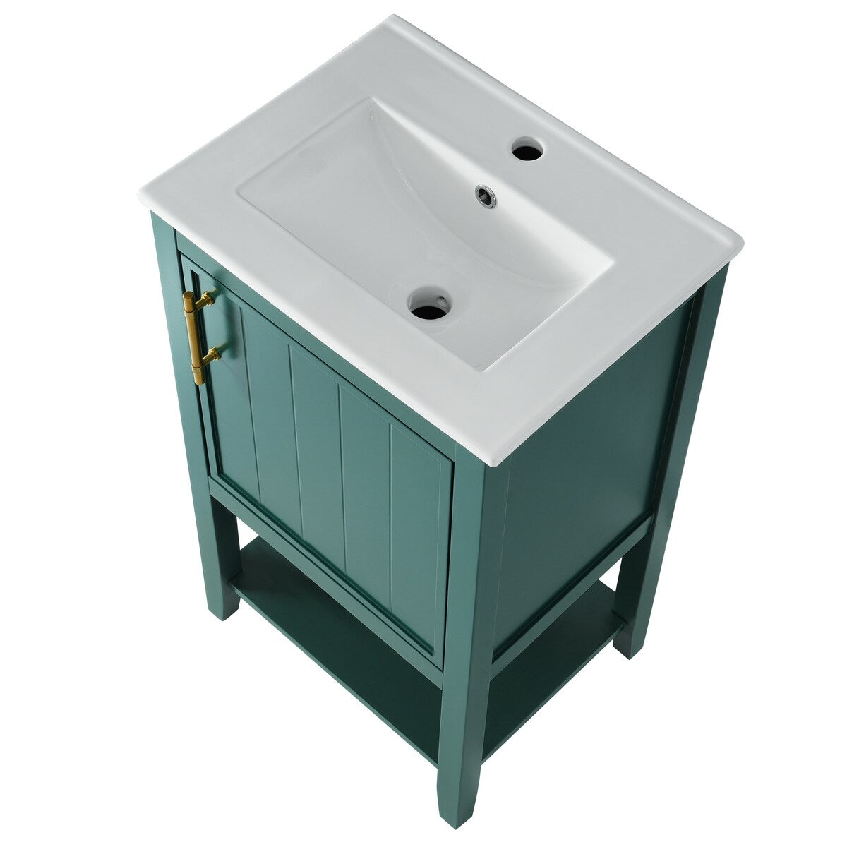 20" Bathroom Vanity with Sink, Bathroom Cabinet with Soft Closing Door