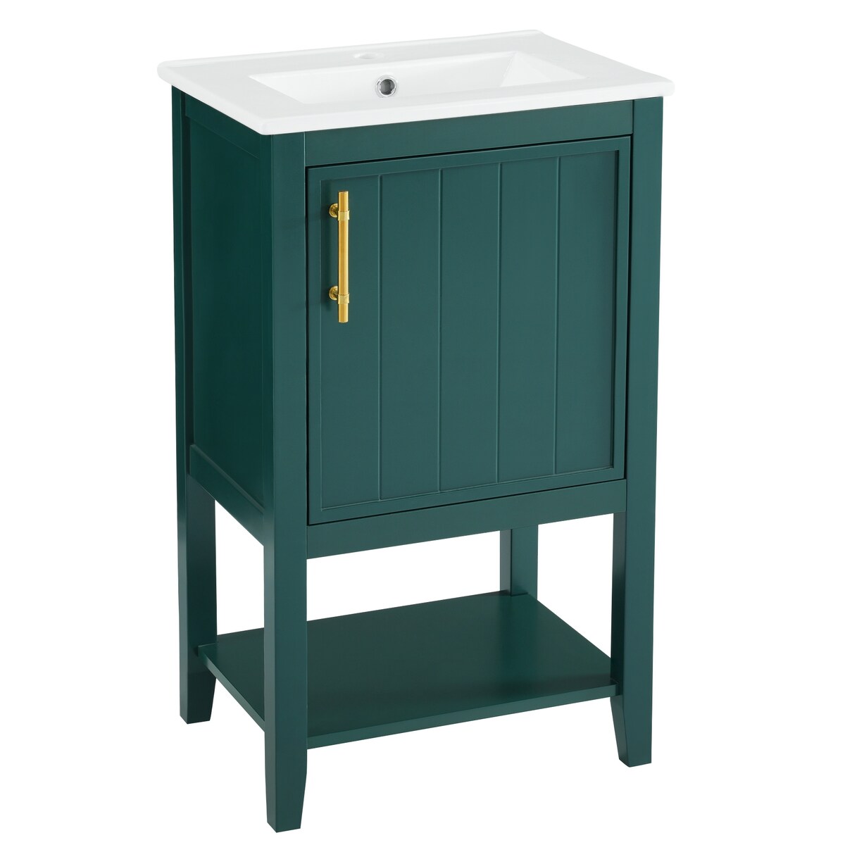 20" Bathroom Vanity with Sink, Bathroom Cabinet with Soft Closing Door